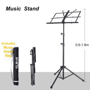 Music Stand  180cm  Portable Foldable Space-Saving Rack  Professional Music Performance Accessory