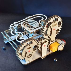 3D Wooden Brain Teaser Puzzles for Adults Teens Marble Run Model Building Kits Toys DIY Crafts Brian Teaser Wooden Puzzles with Roller Coaster Building Set Gift for Adults Teens