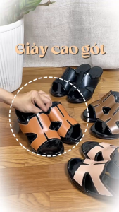 G02 DÉP NỮ CAO GÓT QUAI CHỮ H CÁCH ĐIỆU THANH LỊCH