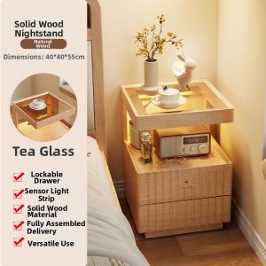 DONGMU | Storage Bedside Cabinet With Lock