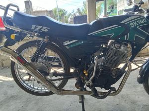 SKYGO WIZARD 125/150/ 175 DAENG POWER PIPE 51 MM TRI-CUT BIG ELBOW WITH FREE SILENCER
