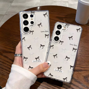 Airplane Bow Case For Samsung A56 A36 A16 A55 A54 A53 5G S25 S24 Ultra A52 A35 A34 A33 A15 A14 A13 A06 A26 S23 FE S22 Plus Case