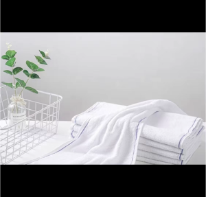 Hand towel set of 12 pcs Blue line White Color FELICITY(FHT 7000/8000) Towels 100% Cotton Class A Towels makapal face towels dozen 1dozen towels