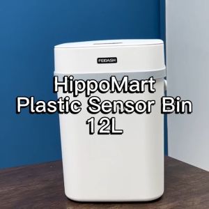 HippoMart Plastic Smart Sensor Dustbin | 12L | Trash Bin | Waste Bin