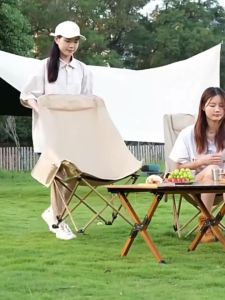 Folding chair high -back round chair camping folding chair portable outdoor chair