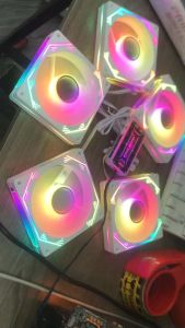 Bộ quạt tản nhiệt fan case COOLMOON F3 Led vô cực ARGB Black / White + hub và remote ( Bảo hành 3 tháng)