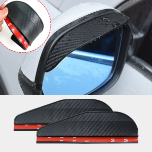 2/4PCS Car Rearview Mirror Rain Eyebrow Protector Clear Vision Cars Mirror Accessories for Rearview Mirror Sun Visor Shade Cover