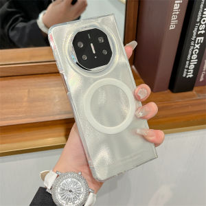 Ultra-Thin Soft Silicone Huawei Mate X6 Collectible Edition Phone Case Magnetic Bear Stand Foldable Screen Protection