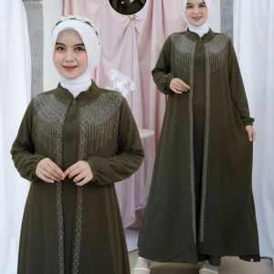 Gamis Shakila Bordir Terbaru Model Terkini Termurah Baju Muslim Kurung Pakaian Wanita