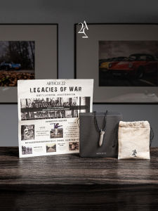 HDELIWUQINGDAN | Laos War Heritage Inspired Minimalistic Bullet Necklace Pendant