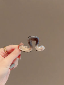 Fancy Acetate Half Tie Hairpin Female Back Head Small Jaw Clip Elegant High Horsetail Headwear 2024 New Hair Accessories