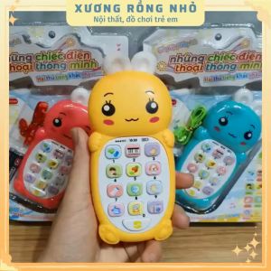 Đồ chơi điện thoại thông minh song ngữ Anh-Việt Điện thoại đồ chơi Tiếng việt cho bé tặng kèm 2 pin và dây đeo cổ