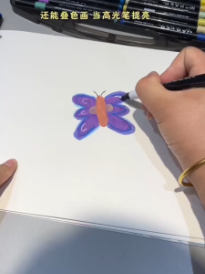 Soft-Tip Acrylic Markers in Black Box - Student-Grade Art Supplies Non-Bleeding Layering Colors Non-Toxic Washable Colored Pens for Children