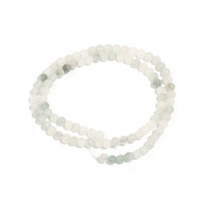 Natural Stone White Green Jade Beads Round Loose Beads For Jewelry Making 15"Inches 4 6 8 10 12mm DIY Bracelet Necklace Accessor