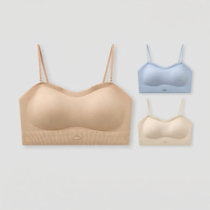 SANFU | Padded Simple Outwear Waist-Shaping Bra Top High Curved Neck