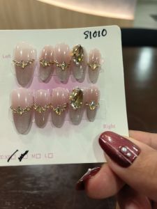 (FREE TOOLKIT) 10 PCS PRESS ON NAILS. HANDMADE NAILS SIZE S