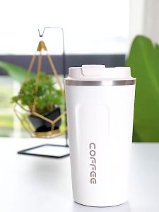 Termos Kopi Travel Mug Anti Tumpah dengan Tutup-Cangkir Termos untuk Menjaga Panas/Es Kopi TehBir