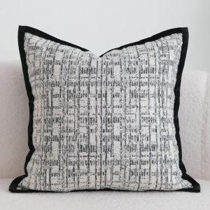 Ghế Đệm Sofa Họa Tiết Kẻ Caro Viền Đen Đơn Giản Hiện Đại DELISS Khăn Trải Bàn Phòng Khách Ghế Sofa Đa Năng Có Thể Tháo Rời