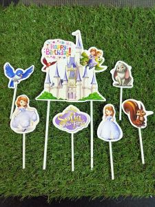 Cake topper sofia happy birthday