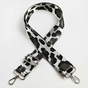 1 Piece 1.50inch Wide Adjustable Handbag Purse Strap Replacement Crossbody Shoulder Strap Leopard Jacquarded Strap