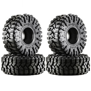 RS 4PCS 118*45mm 1.9" Mud Grappler Rubber Wheel Tires for 1:10 RC Crawler Car TRX4 Axial SCX10 II 90046 Redcat Gen8