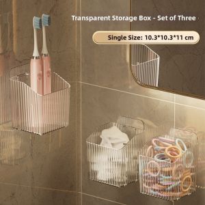 AOQILA | Wall-Mounted Water Draining Face Towel Storage Box