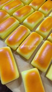 Cheese Cake Bread Squishy Toy Slow Rising Grilled Rice Cake Slow Rebound Squeeze Toy Stress Release Hand Relax Toy Gift Toy