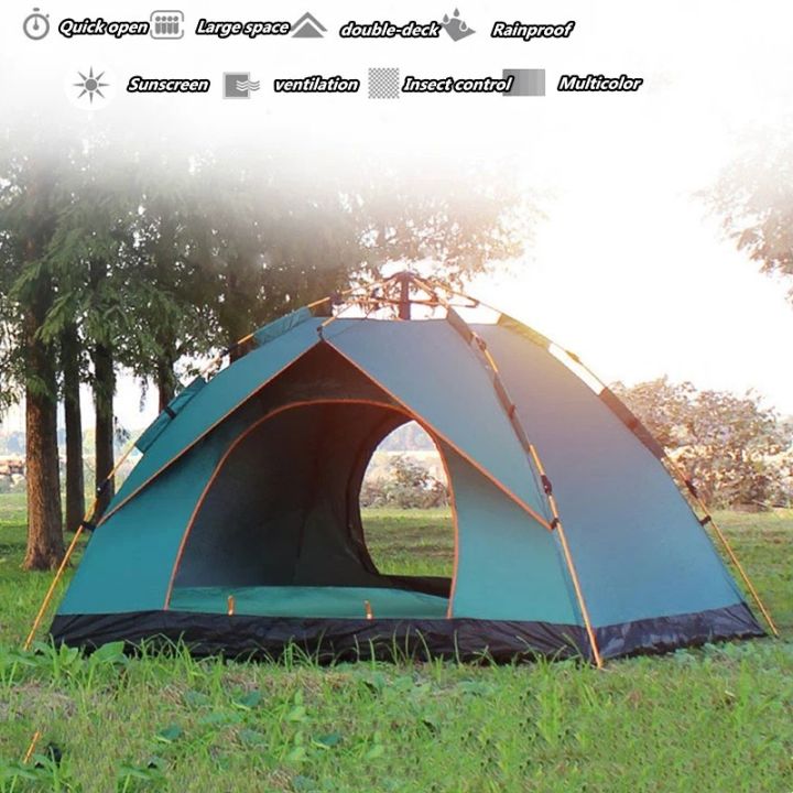 2/4/6/8 Person Camping Tents Waterproof Automatic Pop Up