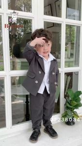 Set bộ vest bé trai phong cách hàn quốc cho bé đi tiệc BERNIE kids 1 đến 7 tuổi