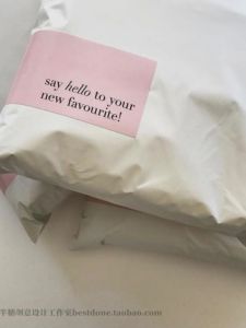 Creative Non-Drying Sticker Bag Label Pink Packaging Box Label Adhesive Paper Tag for Business And Cultural Supplies