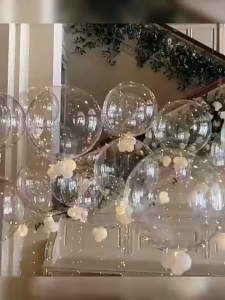 Bobo Balloon TPU 24นิ้ว 36นิ้ว ลูกโป่งโบโบ้ ลูกโป่งบับเบิ้ลใส ลูกโป่งใสใส ลูกโป่งติดสติ๊กเกอร์ข้อความวันเกิดวันแม่ event