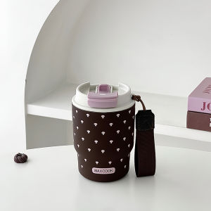 Thermal Travel Cup Portable High Appearance Straw Sipping