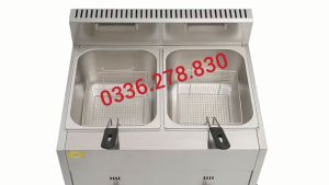 Bếp chiên nhúng Đôi sử dụng Gas dung tích 12L dày dặn chắc chắn bền bỉ giá siêu ưu đãi bảo hành 12 tháng