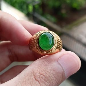 Cincin Batu Giok Minimalis