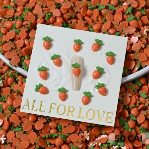 50 Chiếc Mặt Dán Trang Trí Móng Tay 3D Dễ Thương Bằng Nhựa Hình Hoạt Hình Thỏ Rắn Quả Lê Trang Trí Làm Thủ Công Tự Làm Kẹp Tóc Phụ Kiện Móng Tay