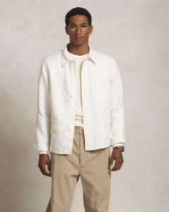 Polo Ralph Lauren Men Linen Utility Jacket [Sale]