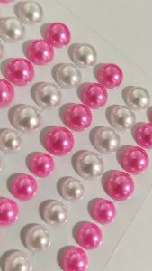 Pearl Sticker Zh-Mo100 Pink & White Z6/Z9 - Art Bar