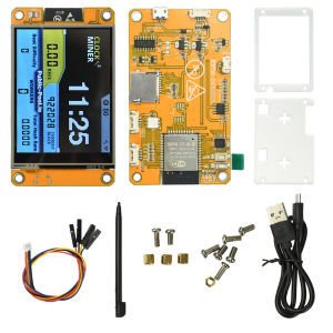 ESP32 Development Board With 2.8-inch OLED Display 355KH/s Hash Rate BTC Mining ESP32-2432S028 Micro USB Compatible