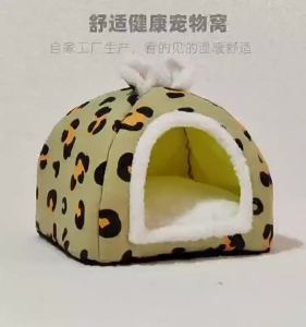 Mongolian Bag Dog House Removable and Washable Small Dog Semi-Closed Cathouse Doghouse Bed Wholesale Four Seasons Available