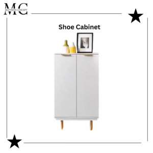 【LOCAL SELLER】AMIGO WHITE 2 DOOR SHOE CABINET ( FREE DELIVER & INSTTALLION)