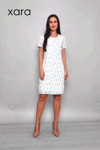 XARA Qiana Floral Embroidered Shift Dress: The Perfect Casual Office Wear