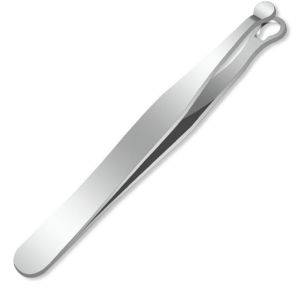 Universal Nose Hair Trimming Tweezers Stainless Steel Eyebrow Nose Hair Scissors Manicure Facial Trimming Makeup Tools C614