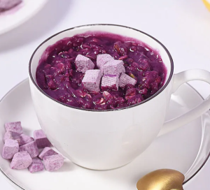 Purple sweet potato konjac meal replacement no cooking fast food full stomach brewed and ready to eat 500g1000g    紫薯魔芋代餐