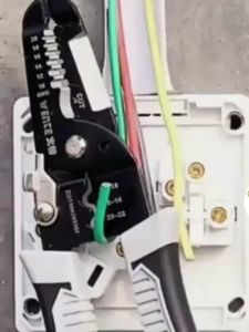 Wire Stripper Iron Copper Wire Cutter Cable Cutter Wire Crimping Pliers Clamper Splitting Winding Electrician Tool