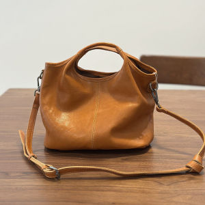 BeeGreen Women Soft Genuine Leather Small Shoulder Bag Elegant Handbag High Quality Minimalist Commuter Bag Versatile Sling Bag