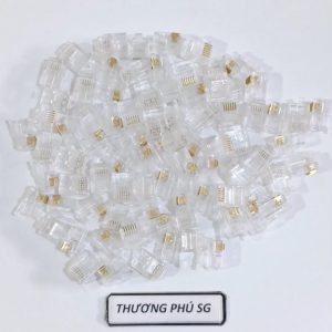 Đầu RJ12 6 line 6P6C (Chuẩn Rj12 6 tim 6P6C 6 Pin Đầu bấm Rj12 6 line)