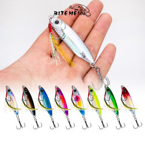 1Pcs 7g/10g/15g/20g/25g/30g Fishing Jigs Metal Jig Lure 8Colors Slow Jig 3D Eyes Hard Bait Laser Body Sinking Jigs Treble Hook