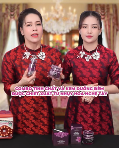 Bộ đôi Serum + Kem dưỡng nhụy hoa nghệ tây Laura Sunshine