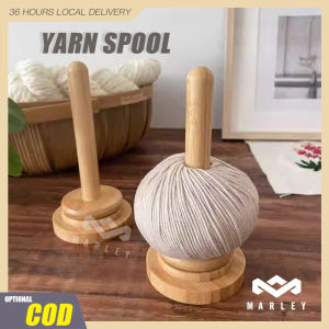 Rotatable Wooden Yarn Holder Rack Yarn Storage Tissue Holder Wool Ball Holder Yarn Winder for Crochet Knitting