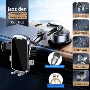 MONLEYTA | Đầu đọc đa năng chất lượng Đức cho điện thoại di động gắn trên bảng điều khiển xe hơi bằng chất liệu nhựa ABS